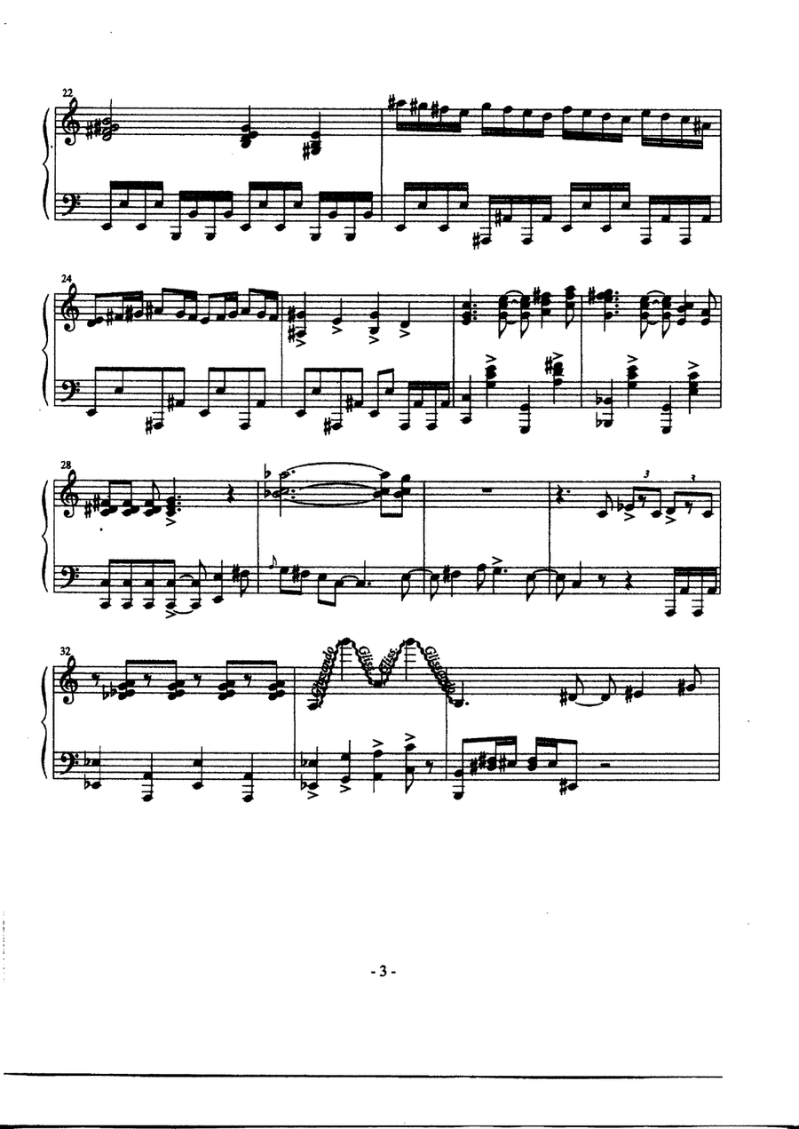 Theme From The Simpsons Piano Solo scores gallery preview page 3