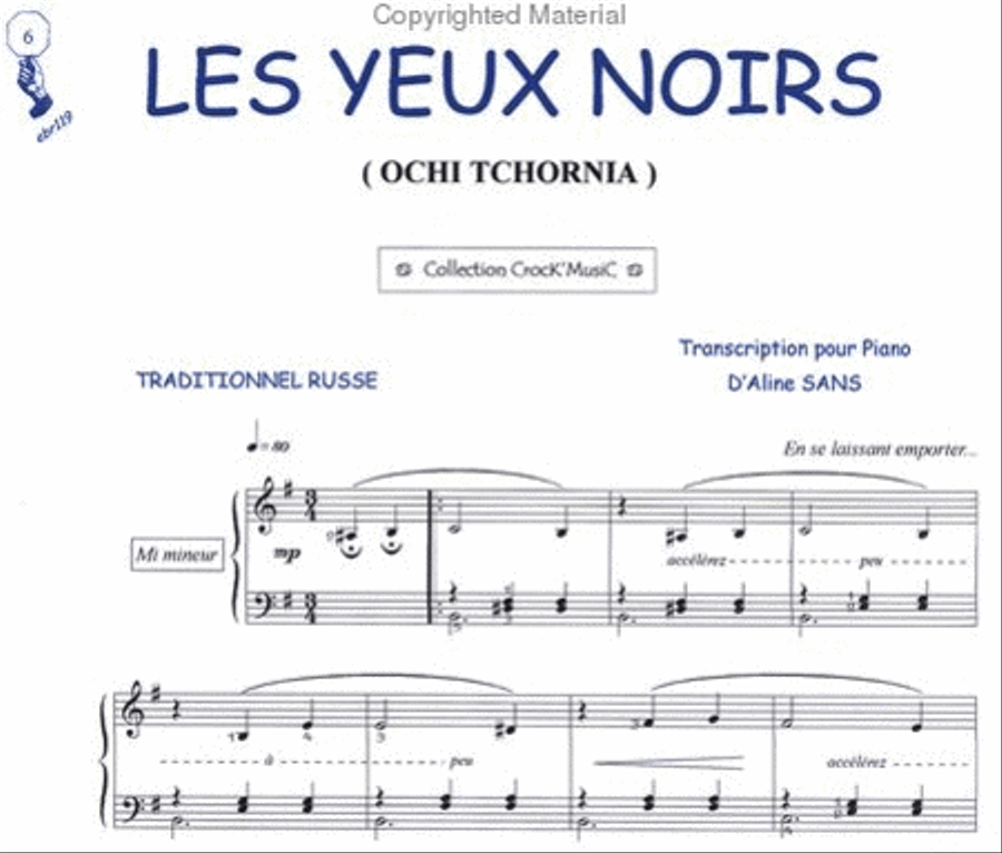 Les yeux noirs (OCHI TCHORNIA) (Collection CrocK'MusiC) Guitar Tablature scores gallery preview page 2