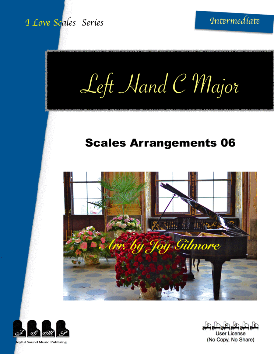 I Love Scales in C Major for the Left Hand Exercise 06 Piano Method scores gallery preview page 1