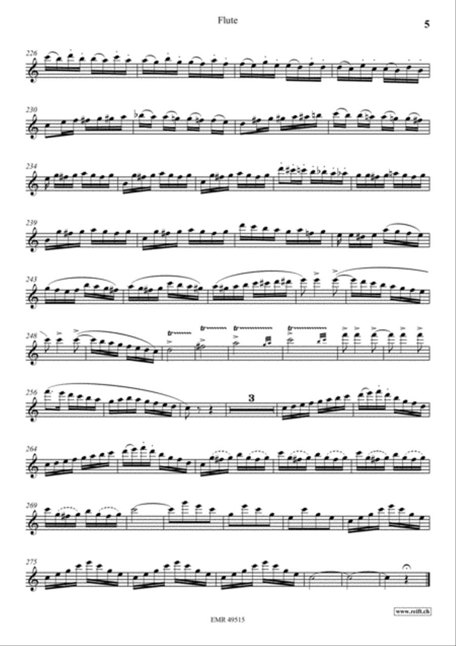 Concerto No. 2 Flute Solo scores gallery preview page 6