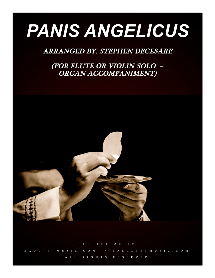 Panis Angelicus (for Flute or Violin solo - Organ accompaniment) Flute scores gallery preview page 1