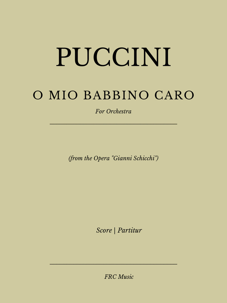 O Mio Babbino Caro - for Orchestra (from the Opera "Gianni Schicchi") image number null