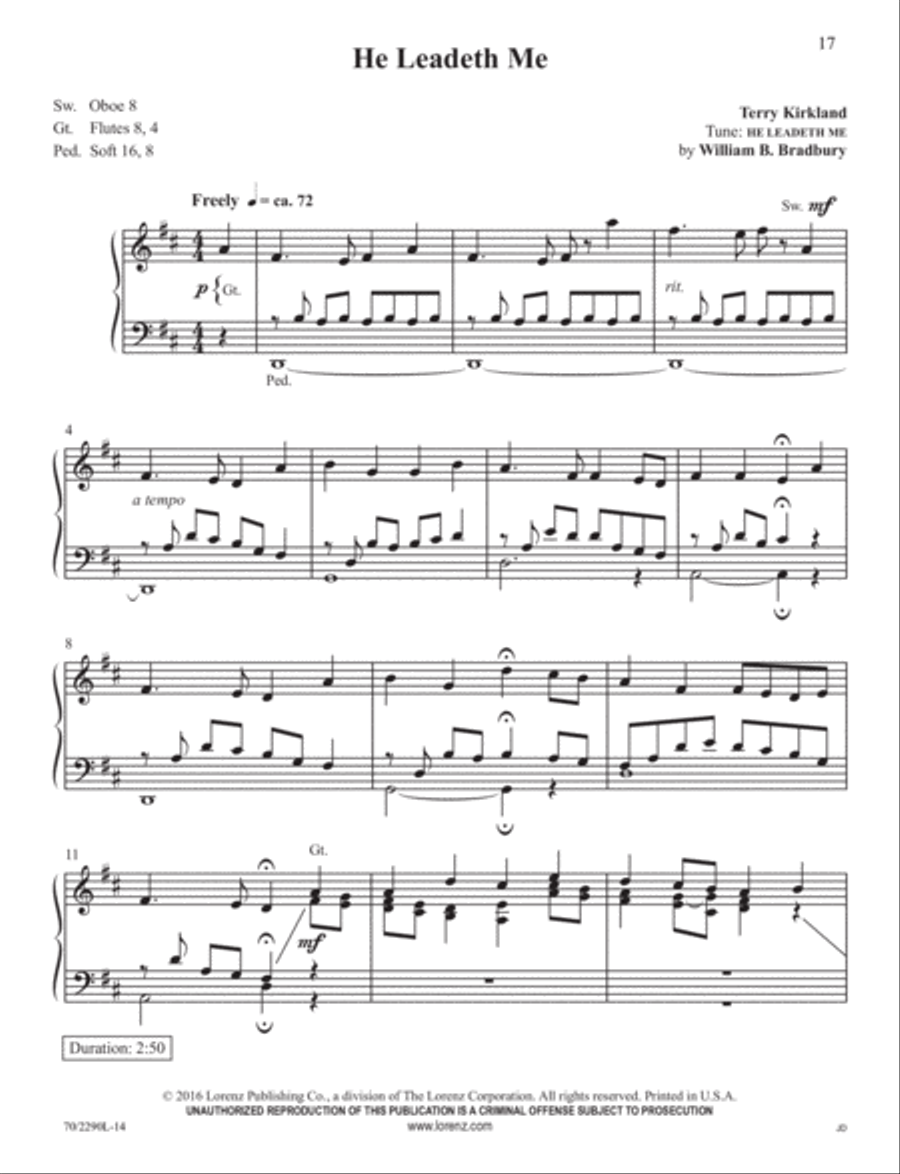 Easy Hymns for Organ Organ Solo scores gallery preview page 7
