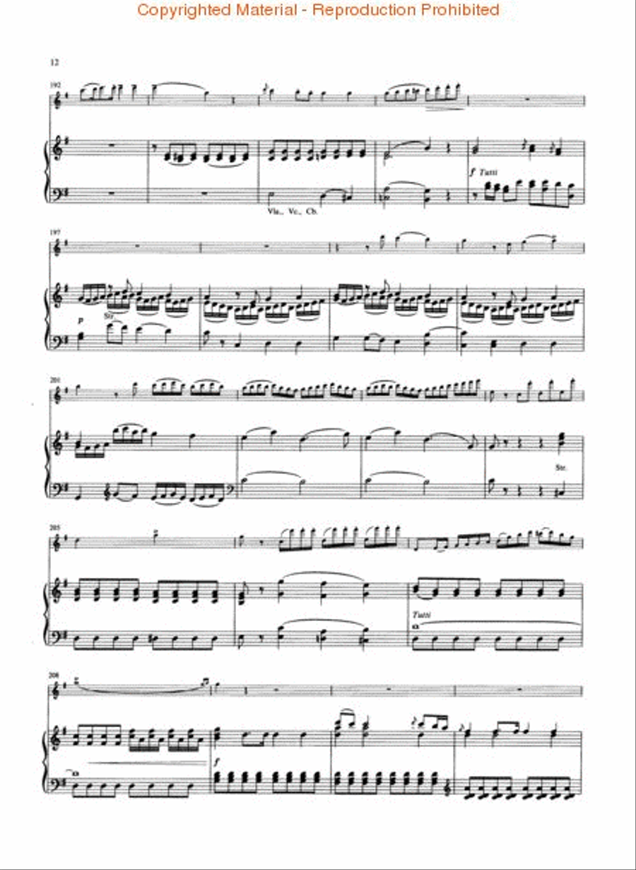 Concerto for Flute and Orchestra G major KV 313 Flute Solo scores gallery preview page 3