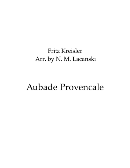Aubade Provencale image number null