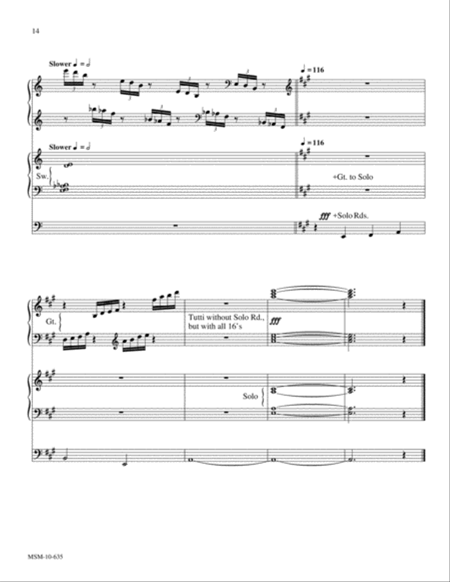 Toccata on For All the Saints Organ scores gallery preview page 6