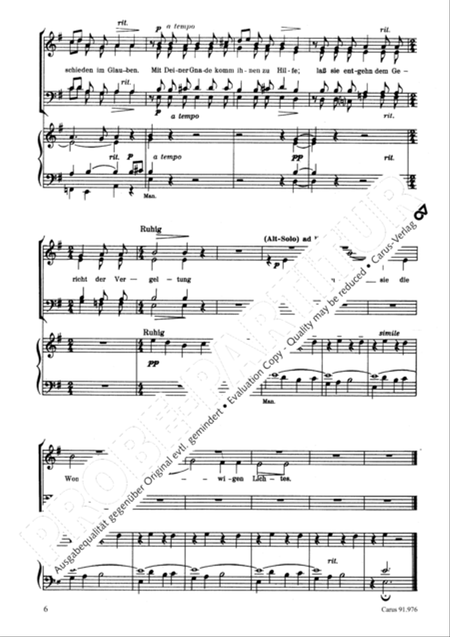 Deutsche Totenmesse 4-Part scores gallery preview page 7