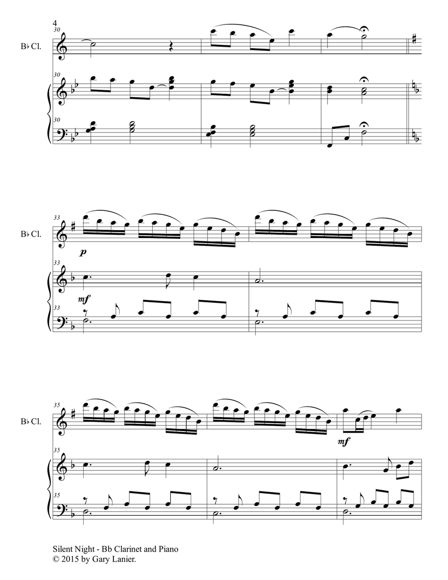 CHRISTMAS CLARINET (6 Christmas songs for Bb Clarinet & Piano with Score/Parts) image number null