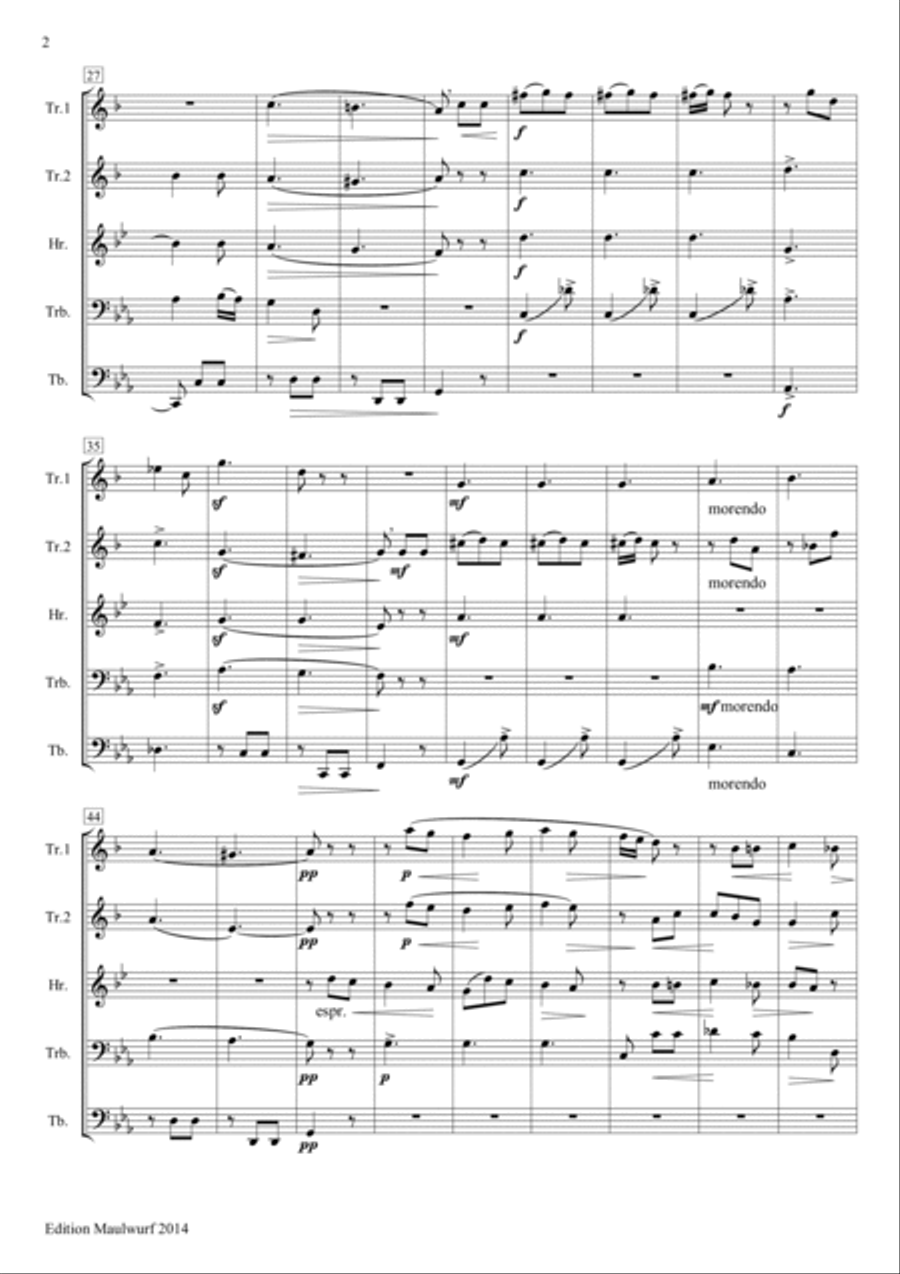4 Songs 4 Songs Brass Quintet scores gallery preview page 4