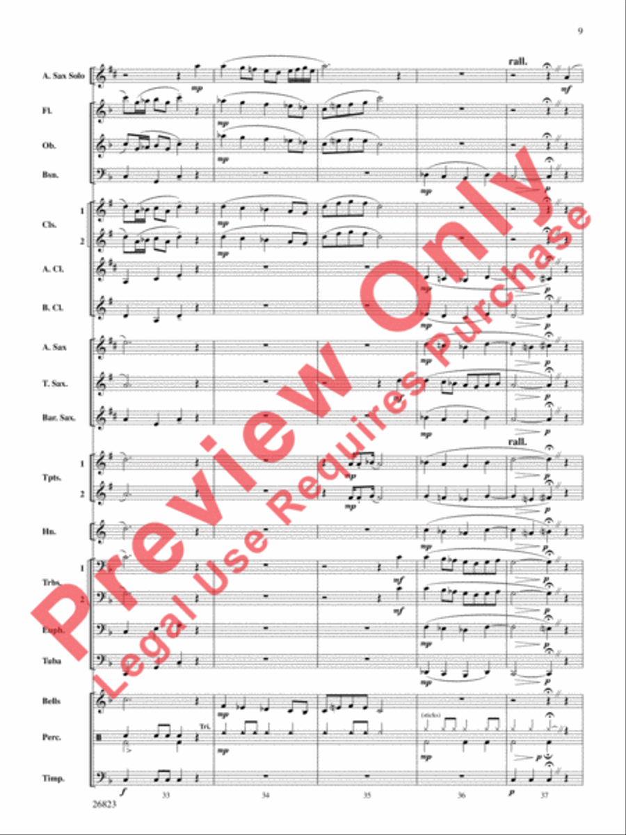 Bella Beach Concert Band scores gallery preview page 10