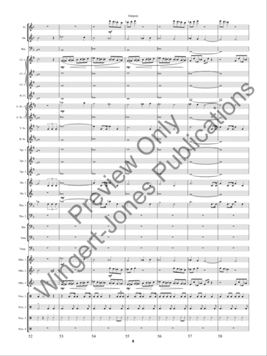 Outpost Concert Band scores gallery preview page 11