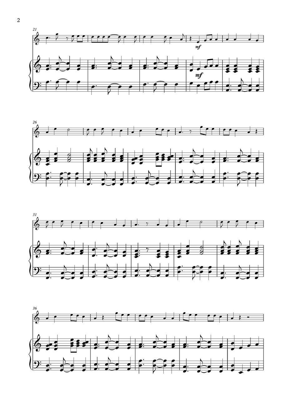 Shape Of You Violin Solo scores gallery preview page 2