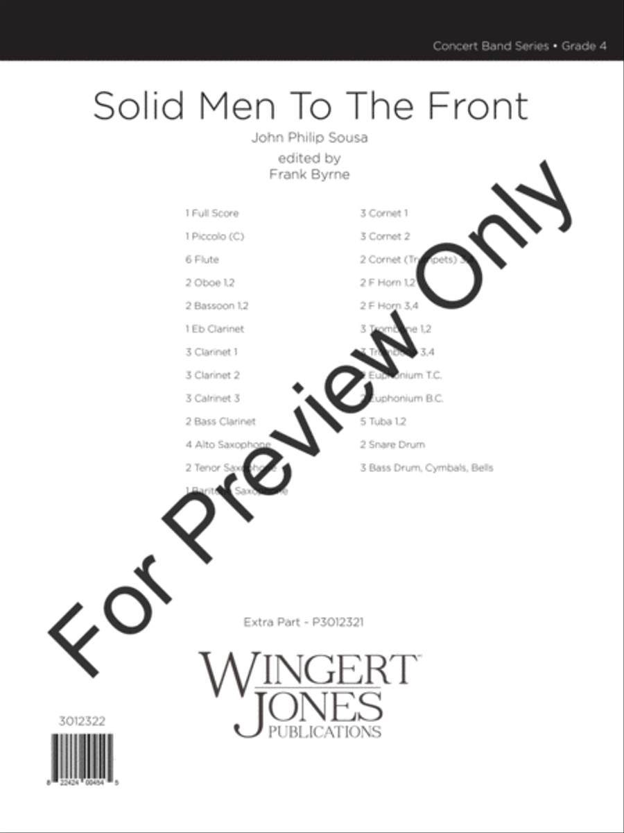 Solid Men To The Front Concert Band scores gallery preview page 2