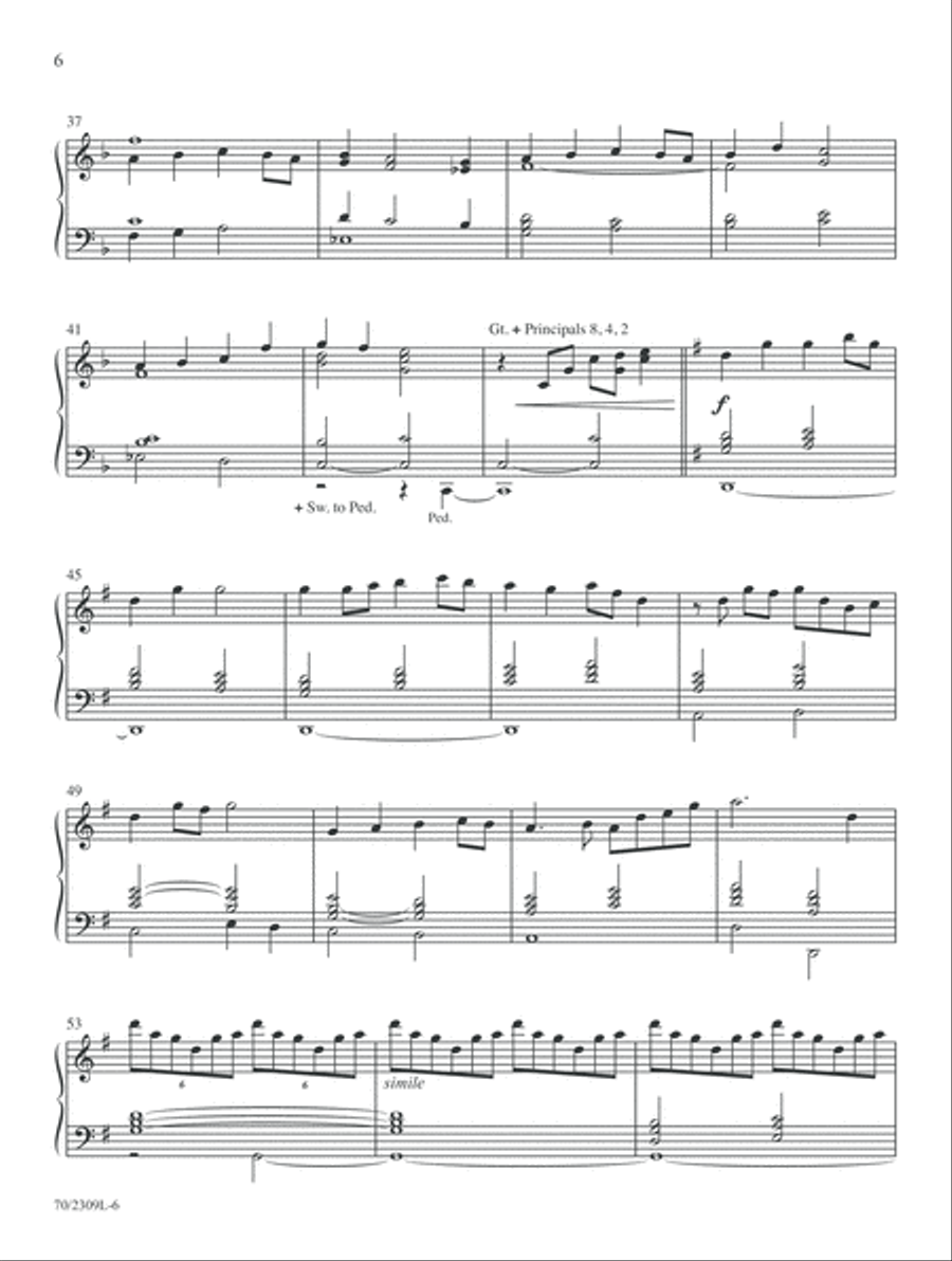 He Is Born Organ scores gallery preview page 6