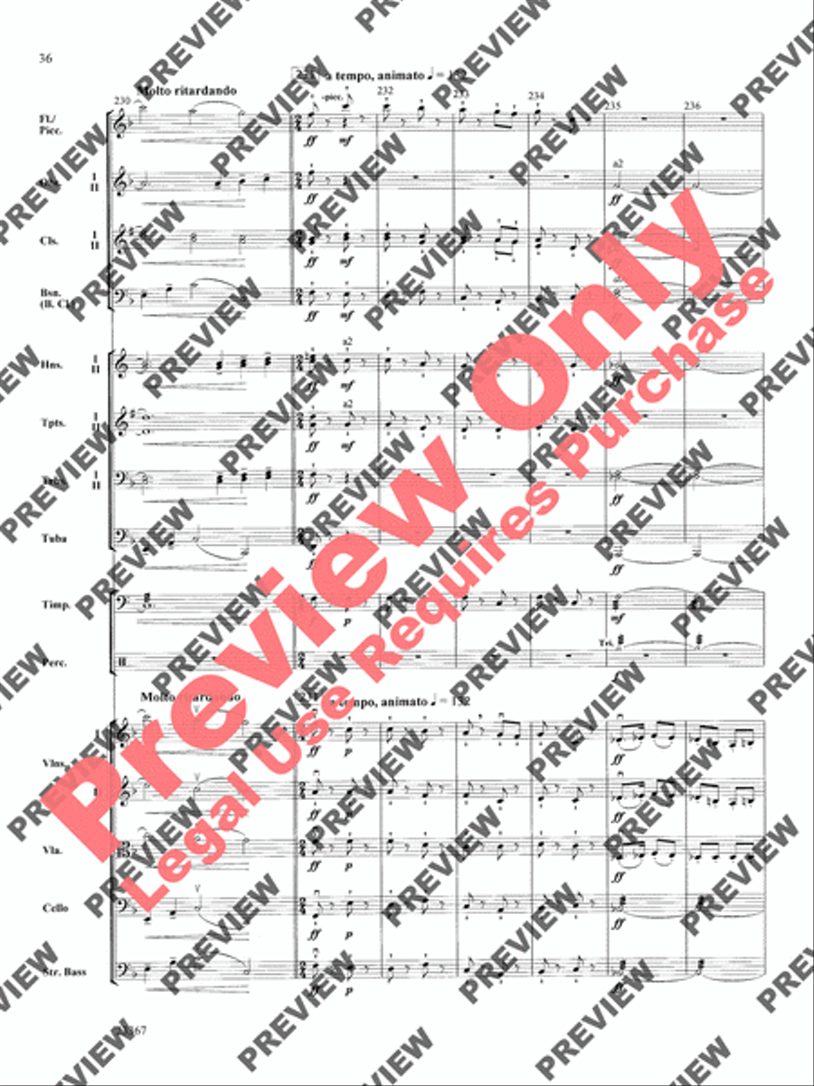 Overture to the Wasps Full Orchestra scores gallery preview page 36