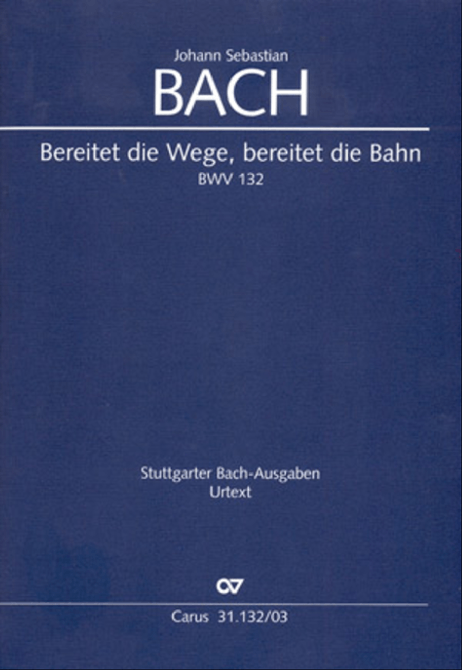 Prepare ye the highway of the Lord (Bereitet die Wege, bereitet die Bahn) 4-Part scores gallery preview page 1