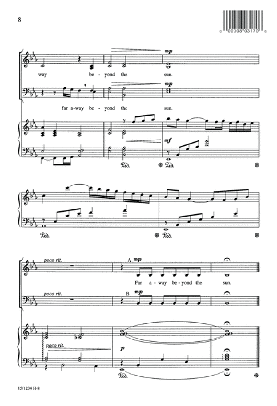 Beyond the Rain and Rivers 4-Part scores gallery preview page 9