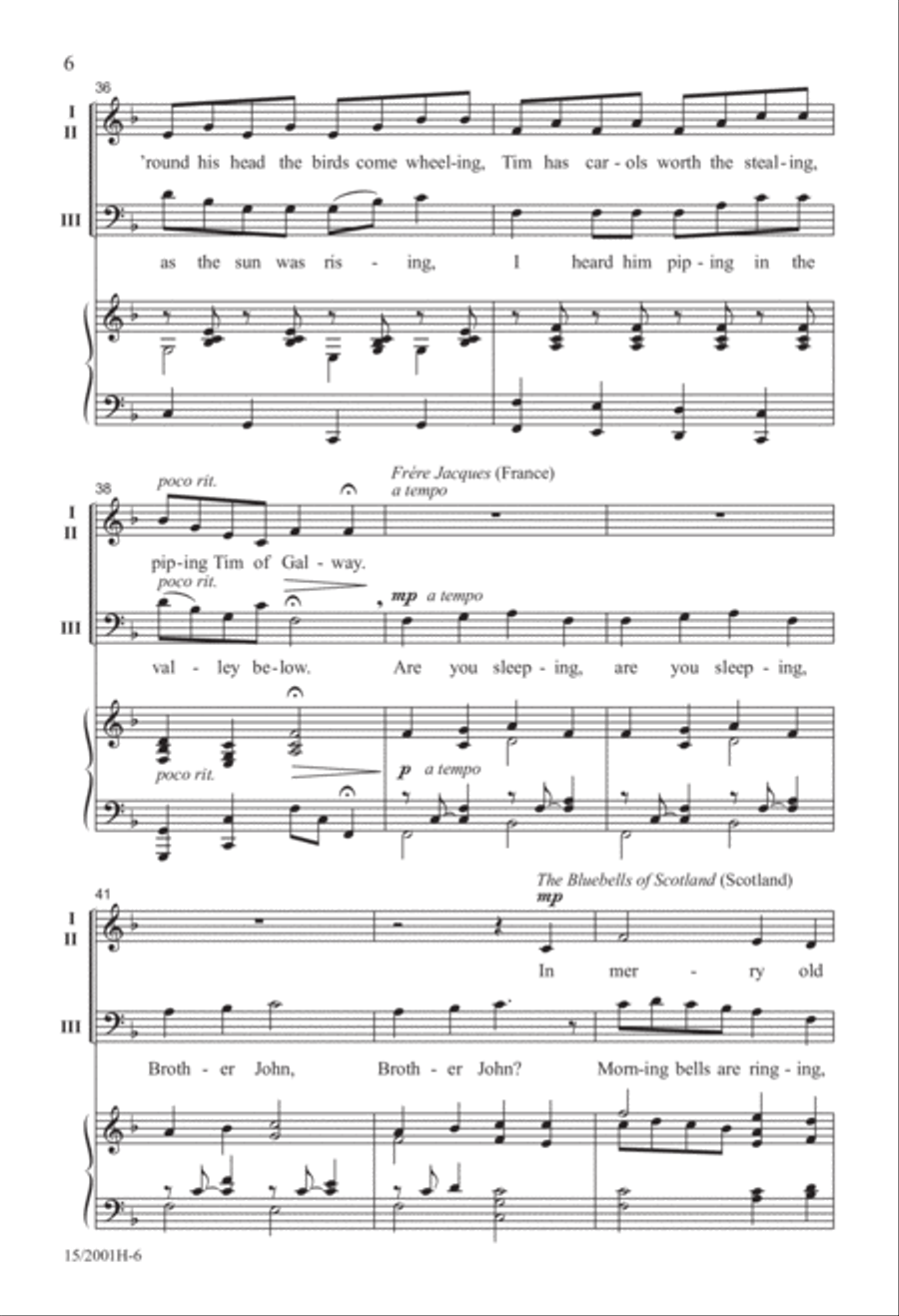 Around the World...in About Three Minutes Mixed Choir scores gallery preview page 6