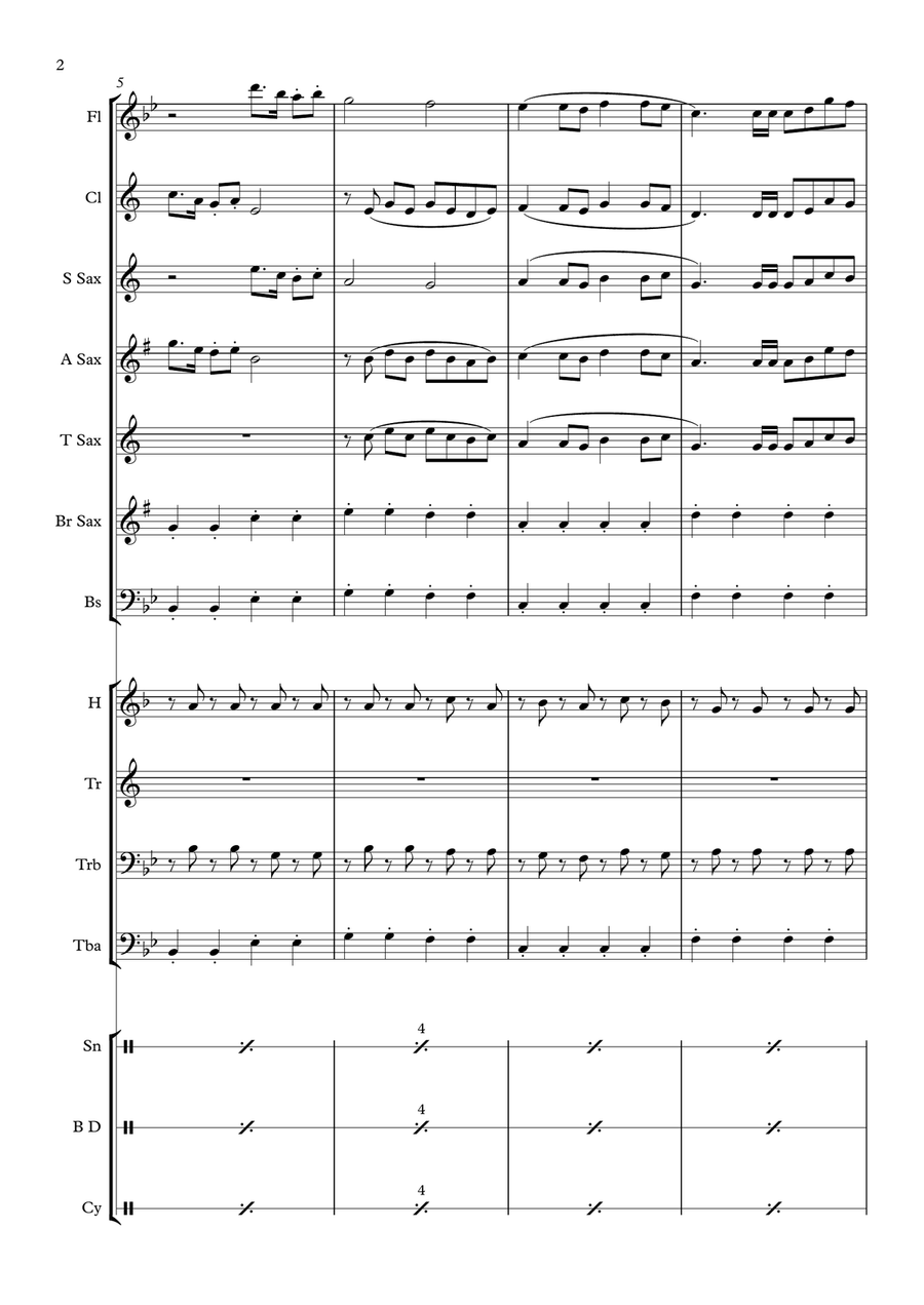 Domenica Domenica Marching Band scores gallery preview page 2