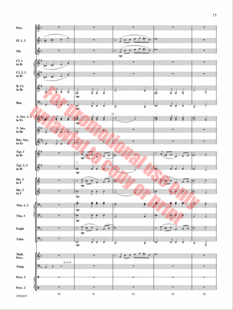 Better Angels Concert Band scores gallery preview page 16