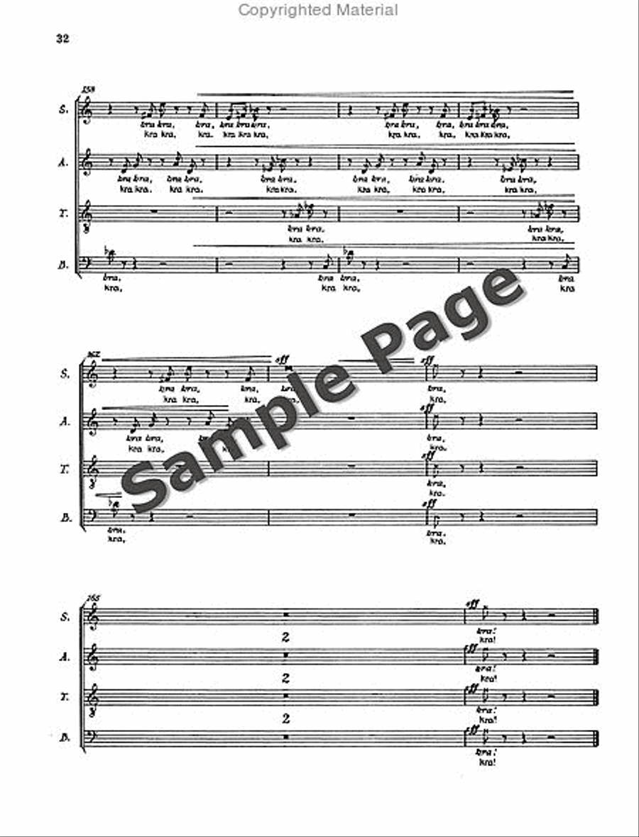 Henze Moralities(1967) Chor.score 4-Part scores gallery preview page 35