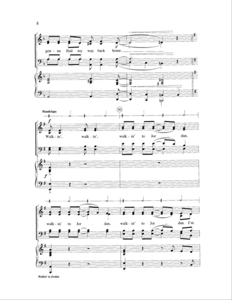 Walkin' to Jordan Walkin' to Jordan 4-Part scores gallery preview page 8