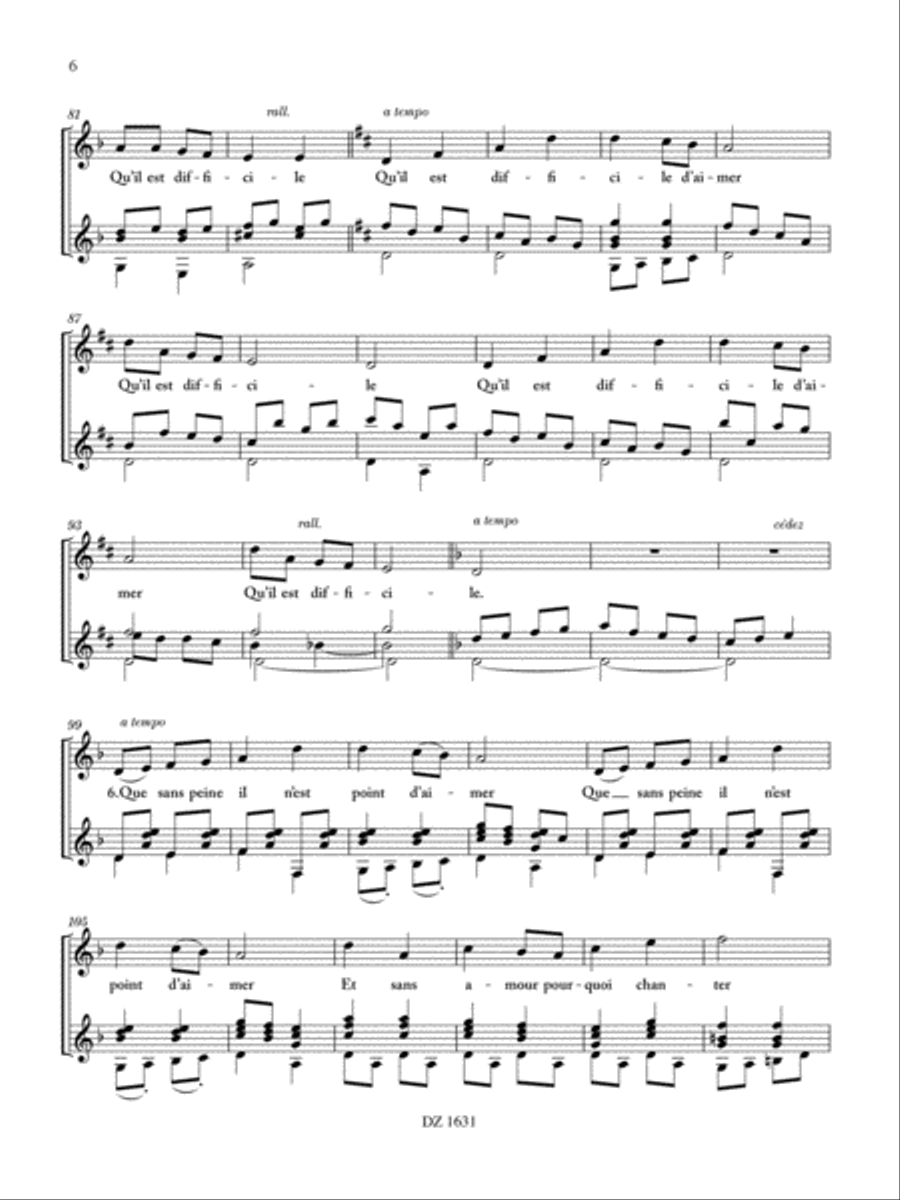 3 chansons Classical Guitar scores gallery preview page 6