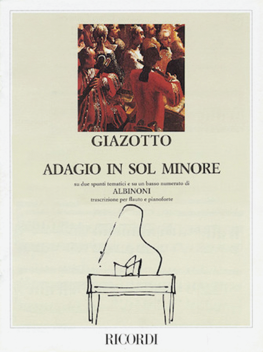 Adagio in G Minor Flute Solo scores gallery preview page 1