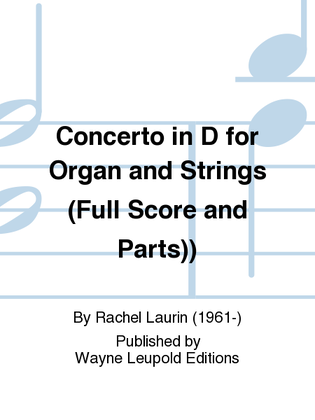 Concerto in D for Organ and Strings (Full Score and Parts))