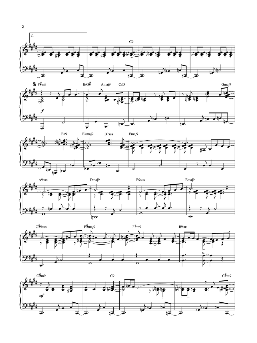 (It's Just) Talk Piano Solo scores gallery preview page 2