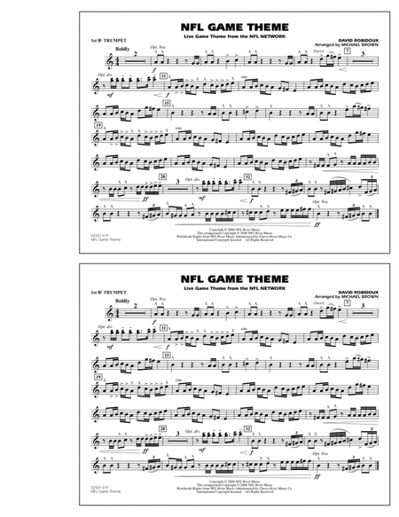 NFL Game Theme - 1st Bb Trumpet