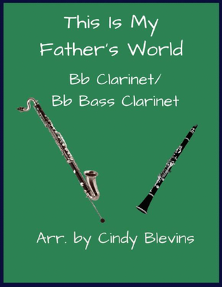 This Is My Father's World, Bb Clarinet and Bb Bass Clarinet Duet