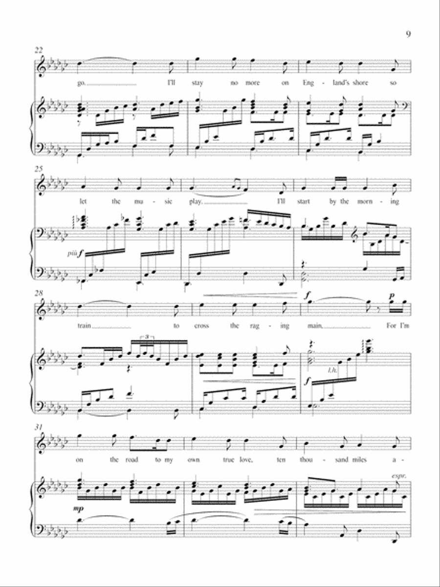 Ten Thousand Miles Away High Voice scores gallery preview page 4