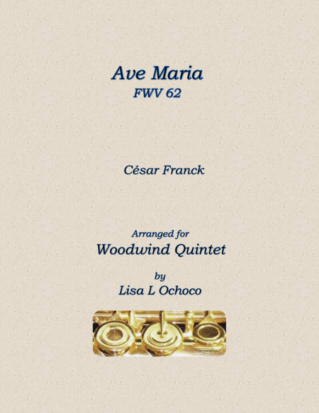 Ave Maria FWV 62 for Woodwind Quintet image number null