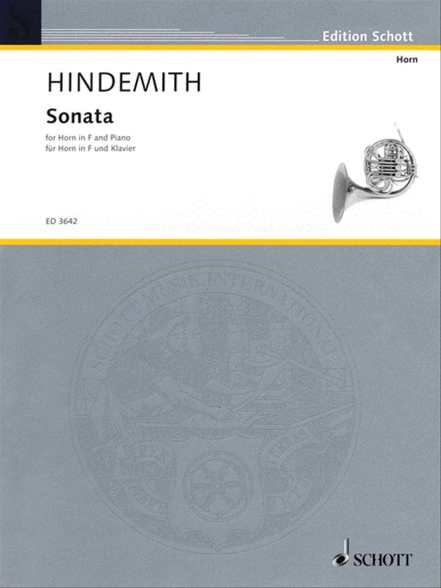 Sonata (1939) Sonata (1939) Horn scores gallery preview page 1