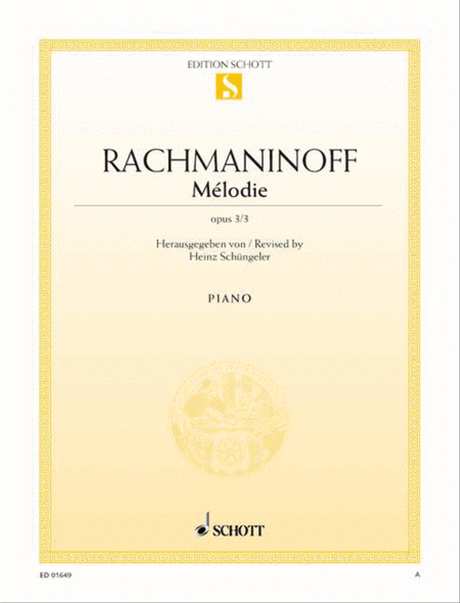 Mélodie Mélodie Piano Solo scores gallery preview page 1