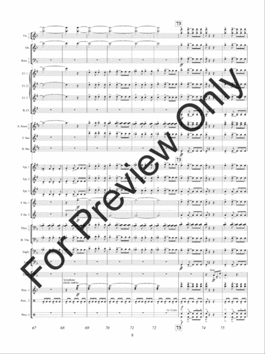 American Hymn Tune Sketches Concert Band scores gallery preview page 11