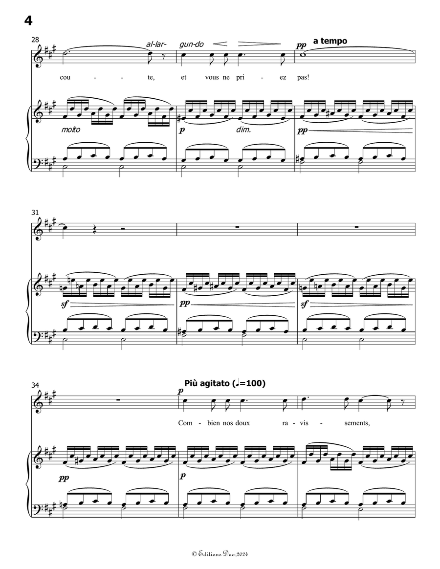 Vous Ne Priez Pas, by Bizet, in f sharp minor Voice scores gallery preview page 6