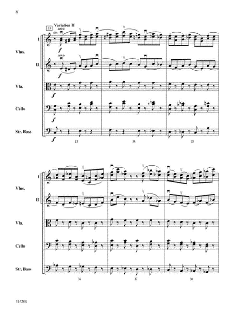 Variable Stars: Score String Orchestra scores gallery preview page 6