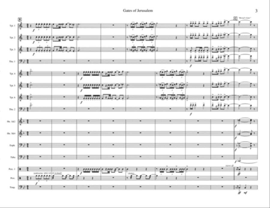 Gates of Jerusalem Brass Ensemble scores gallery preview page 4