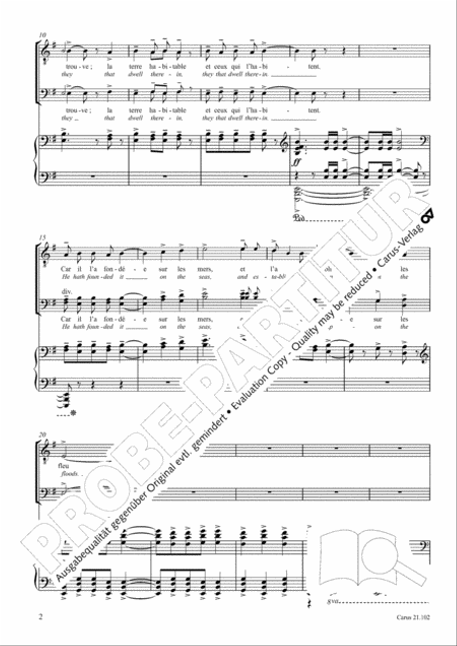 Psalm 24, LB 36 Psalm 24, LB 36 4-Part scores gallery preview page 7