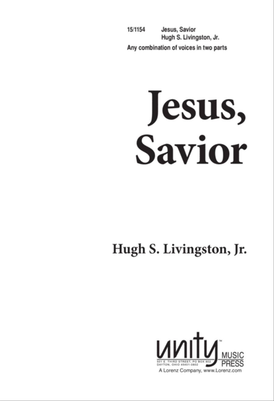 Jesus Savior Jesus Savior 2-Part scores gallery preview page 1