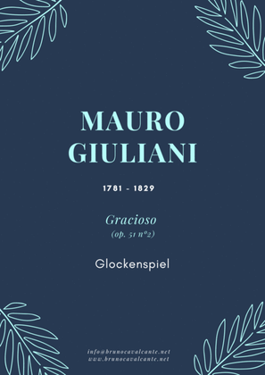 Gracioso Op 51 n2 (Mauro Giuliani) for Glockenspiel