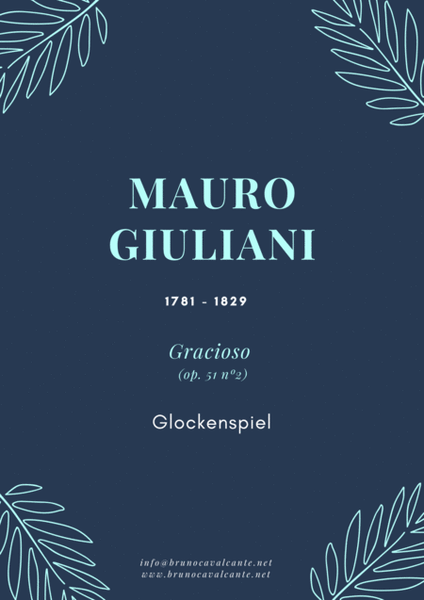 Gracioso Op 51 n2 (Mauro Giuliani) for Glockenspiel image number null