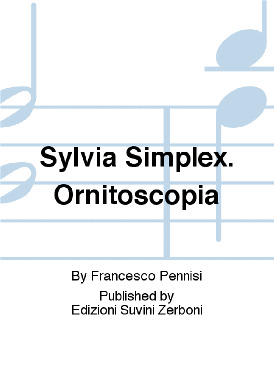Sylvia Simplex. Ornitoscopia Soprano Voice scores gallery preview page 1