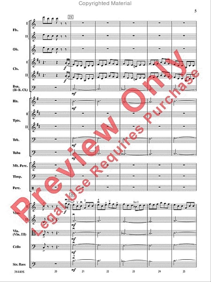 Leroy Anderson's Irish Suite, Part 1 (Themes from) Full Orchestra scores gallery preview page 6