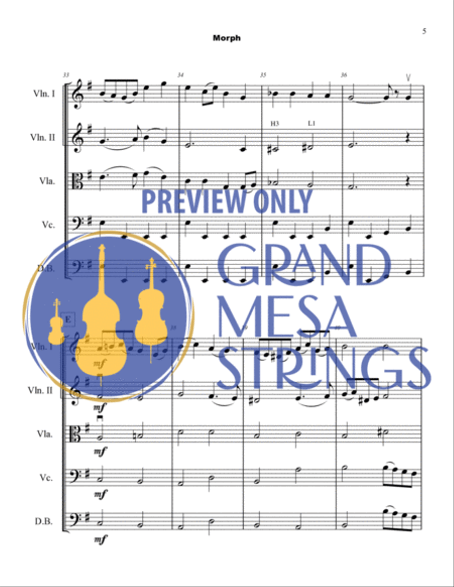 Morph Morph String Orchestra scores gallery preview page 6