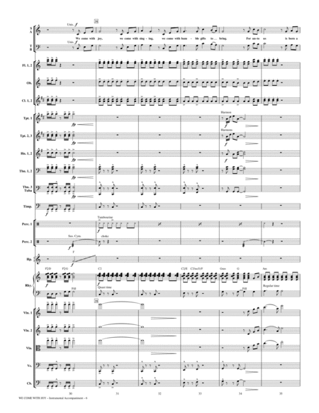 We Come with Joy (arr. Marty Hamby) - Full Score