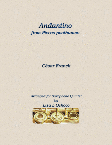 Andantino from Pieces posthumes for Saxophone Quintet image number null