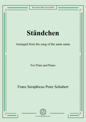 Book cover for Schubert-Ständchen,for Flute and Piano